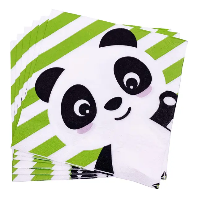Panda theme birthday party set Paper Towels33Cm - Shop at LoveMi