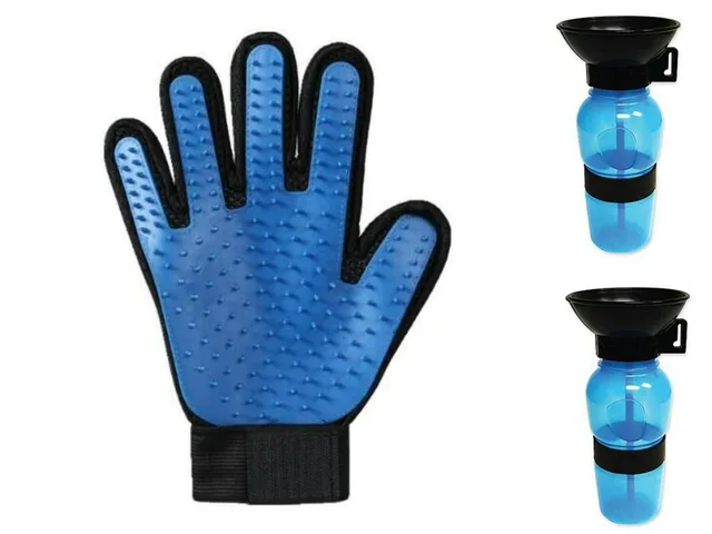 Portable Water Bottle Drinker For Pet Dogs With Glove - Shop at LoveMi
