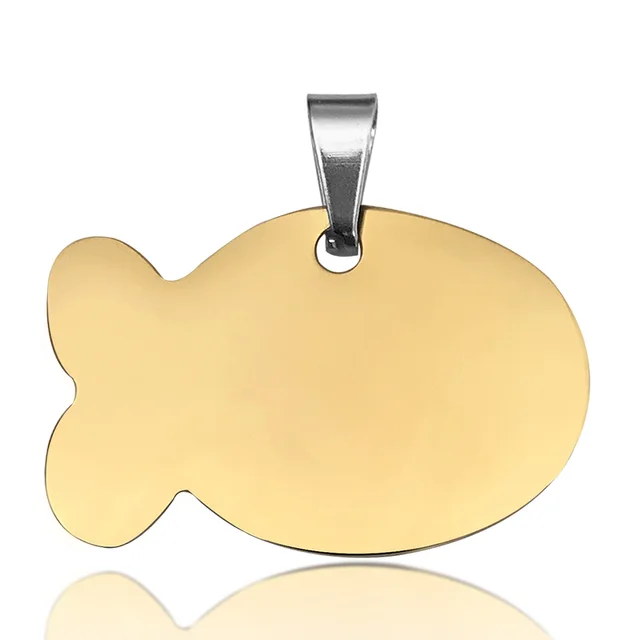 Stainless Steel Dog Tag Necklace Titanium Steel Pet Identity Tag Listing A23 - Shop at LoveMi