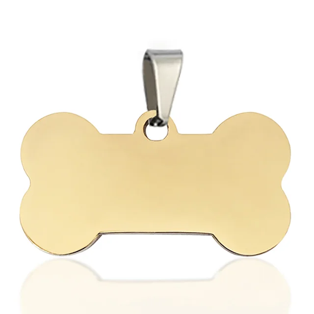 Stainless Steel Dog Tag Necklace Titanium Steel Pet Identity Tag Listing A4 - Shop at LoveMi
