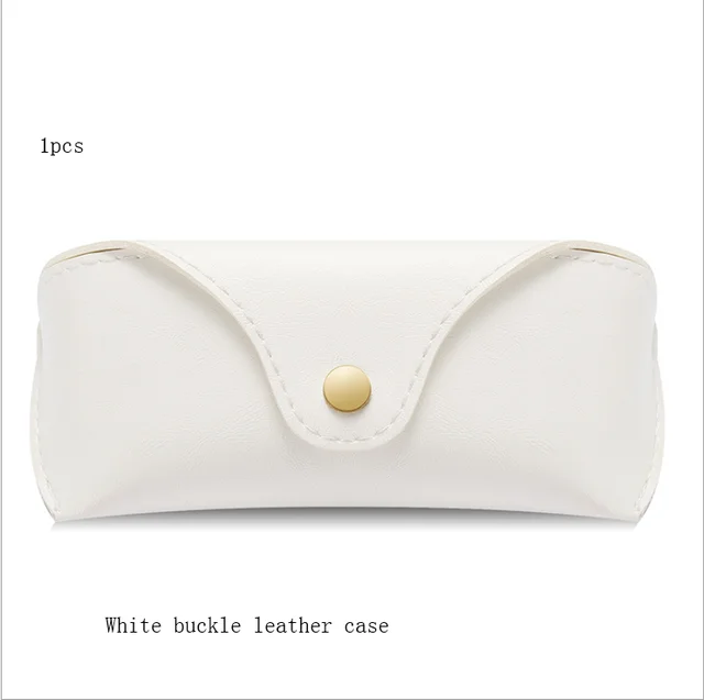 New glasses case set ladies fashion zenith cover box white leather glasses box E Leather Box - Shop at LoveMi