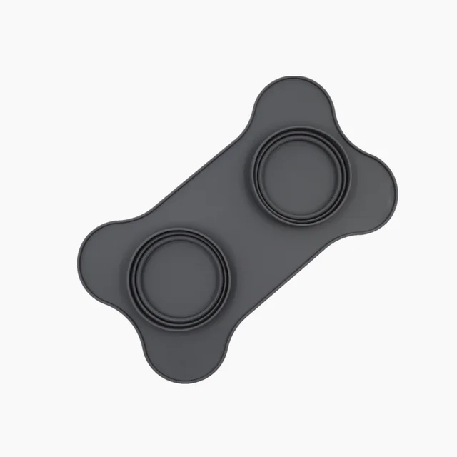 Silicone pet bowl Grey - Shop at LoveMi