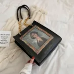 Vintage large capacity tote bag - 1 Style