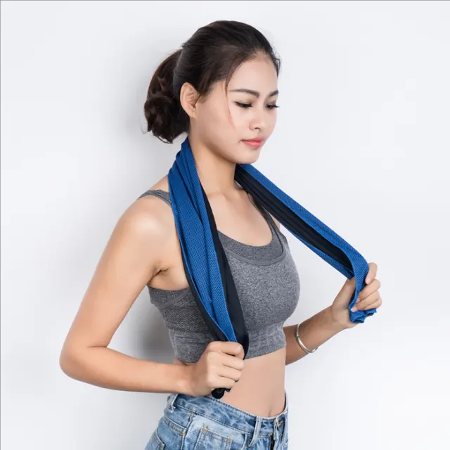 Sports Quick Drying Cooling Towel Swimming Gym Travel Cycling Gym Club Yoga Sports Cold Feeling Sport Towels To Take Carry Hot Blue - Shop at LoveMi