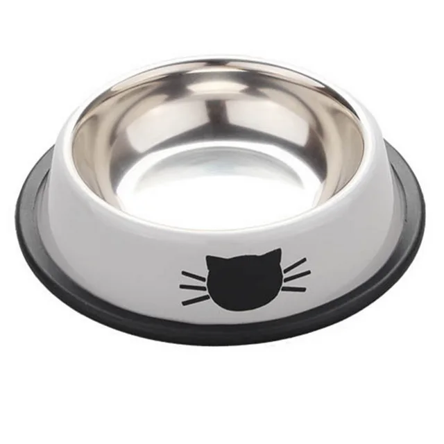 Stainless steel pet bowl White - Shop at LoveMi