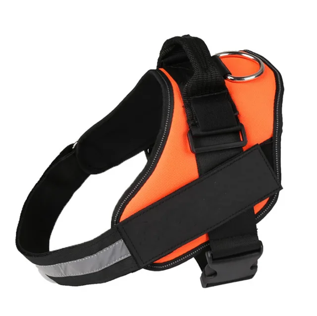 Personalized Custom Reflective Breathable Dog Harness NO PULL Adjustable Pet Harness For Small Large Dog Harness Vest With Patch Orange - Shop at LoveMi