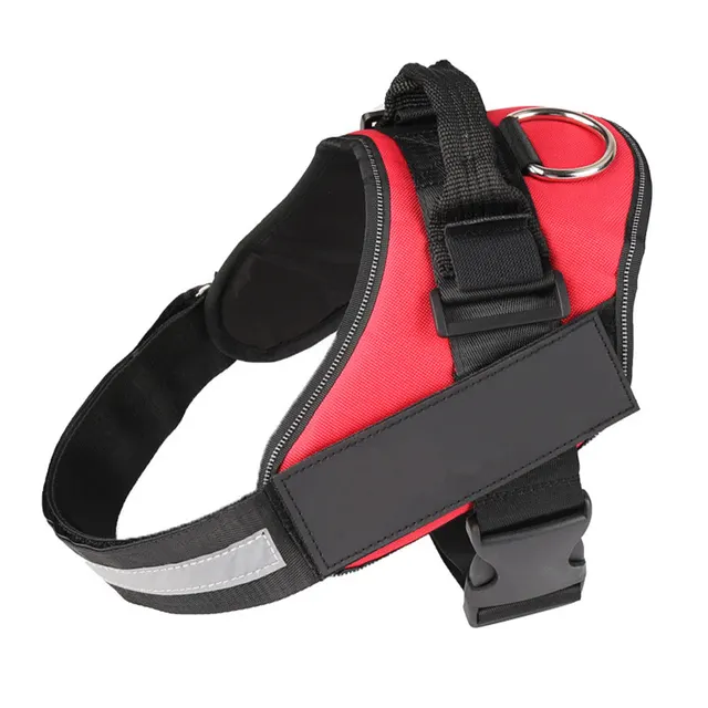 Personalized Custom Reflective Breathable Dog Harness NO PULL Adjustable Pet Harness For Small Large Dog Harness Vest With Patch Red - Shop at LoveMi