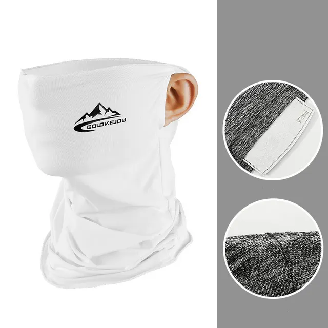 Outdoor riding fishing sunscreen ice silk scarf White - Shop at LoveMi