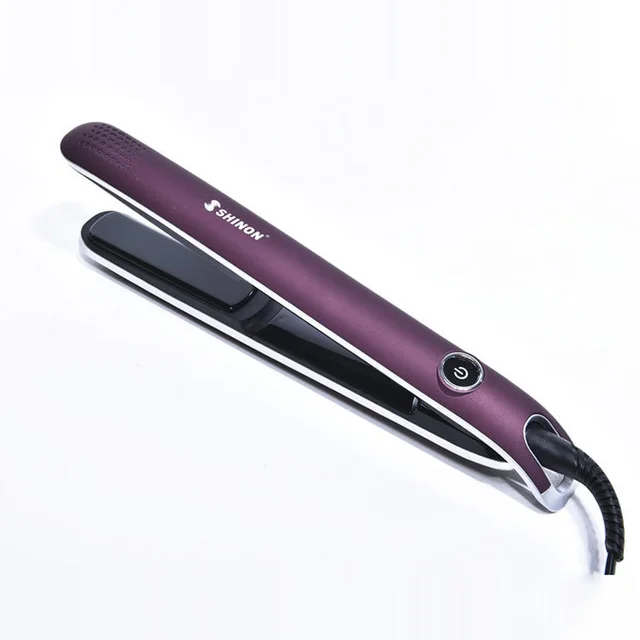 Thermostatic Ceramic Hair Straightener Irons Nano Titanium Purple - Shop at LoveMi
