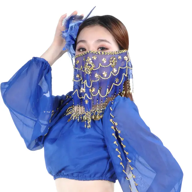 Belly Dance Veil Blue - Shop at LoveMi