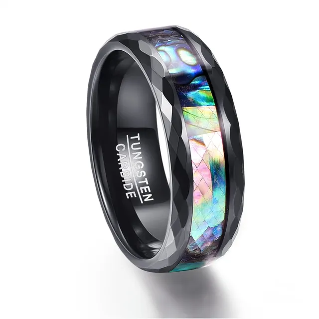 Tungsten Gold Ring With Black Veneer Plating 14.5 - Shop at LoveMi