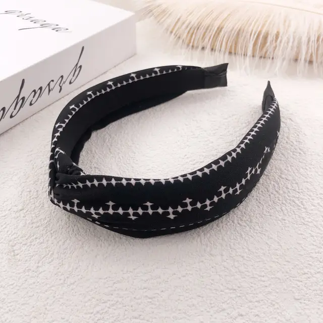 Suede flower hit color headband 4Color - Shop at LoveMi