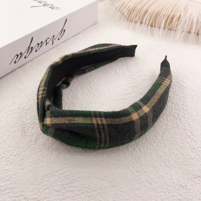 Suede flower hit color headband 6Color - Shop at LoveMi
