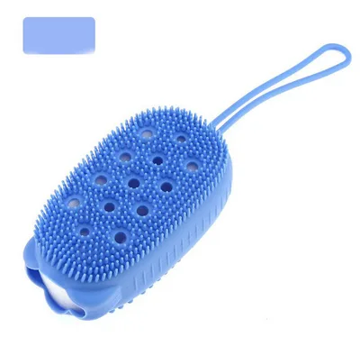 Silicone double sided bath towel Blue - Shop at LoveMi