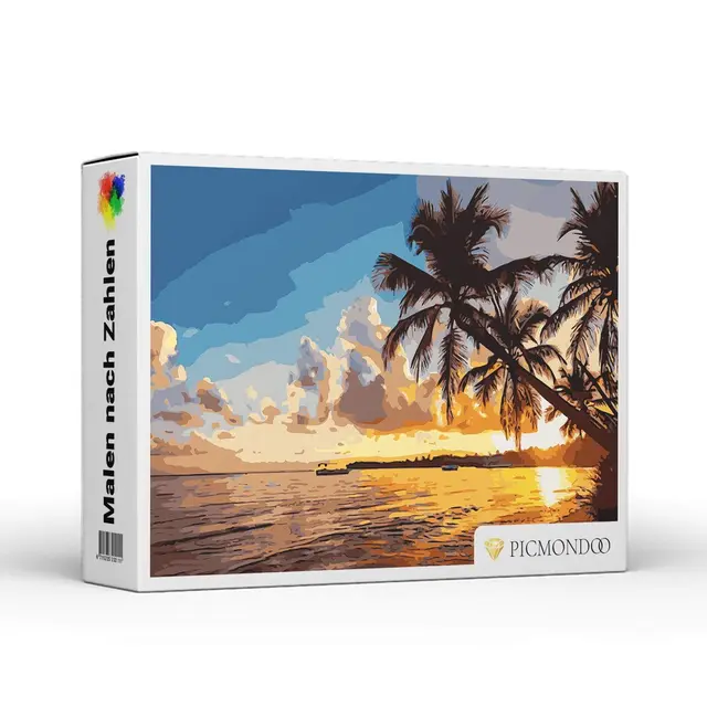 Painting by numbers beach paradise With Box - Shop at LoveMi
