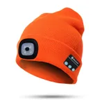 Bluetooth LED Hat Wireless Smart Headset Headphone - Orange