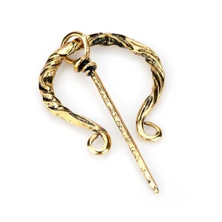 Twisted Cloak Pin - Gold