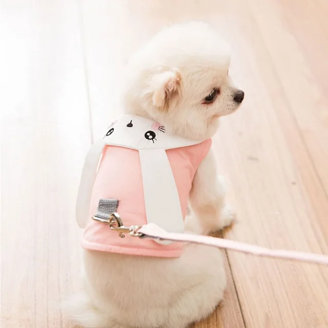 Pet vest chest strap leash cat Cute Rabbit - Shop at LoveMi