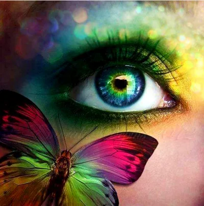 Jui Star Full Square Diamond 5D DIY Diamond Painting Eyelid Care Products And Butterflies Cross stitch Mosaic Decor BK 20X20Cm - Shop at LoveMi