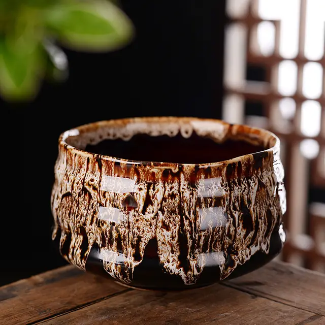 Handmade tea cup flowing glaze tea set White - Shop at LoveMi