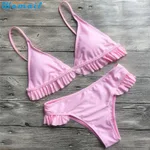 Womail Suit Bikini Swimwear Women Push-Up Padded Bra Beach Bikini Set Swimsuit Swimwear drop shopping - Womail Suit Bikini Swimwear Wo