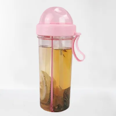 Double Tube Water Bottle Pink - Shop at LoveMi