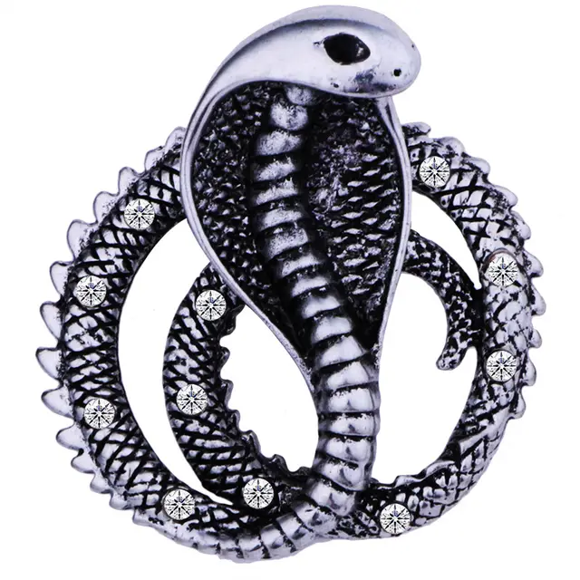 Personalized Vintage Cobra Brooch Accessories Silver - Shop at LoveMi
