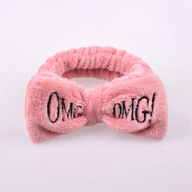 Coral velvet butterfly end hair band Bean Paste - Shop at LoveMi