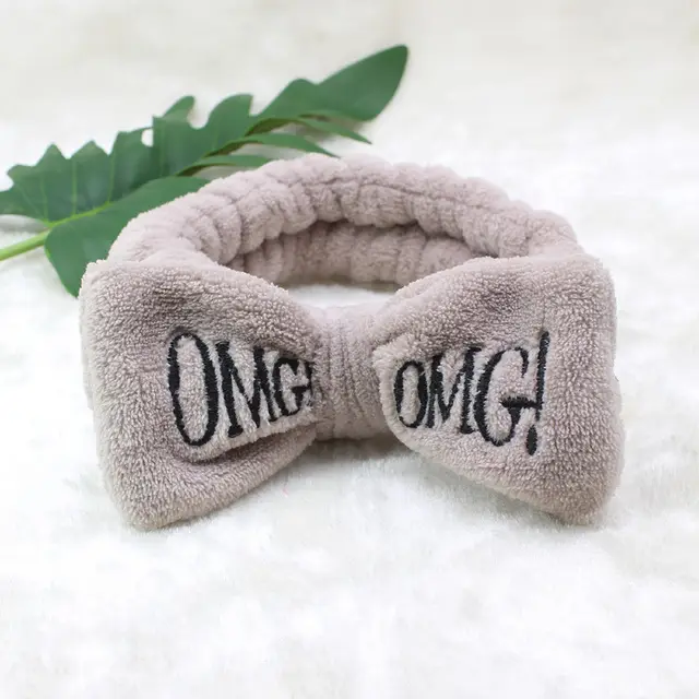 Coral velvet butterfly end hair band Grey - Shop at LoveMi