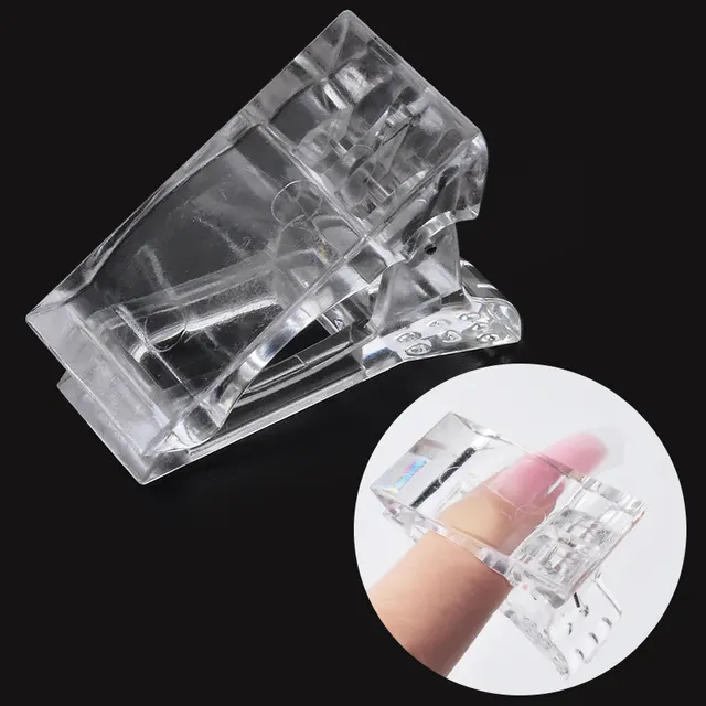 Transparent Nail Tips Clip Poly Gel Quick Building Finger Extension Plastic Builder 5 White - Shop at LoveMi