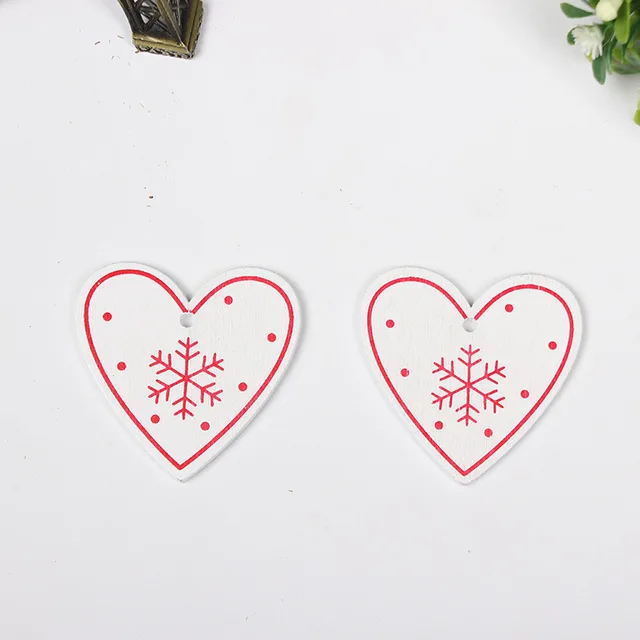 Creative wooden Christmas gift ornaments White 2 - Shop at LoveMi