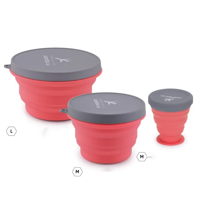 Outdoor Portable Instant Noodles Travel Wild Cutlery Set Silicone Folding Bowl Style20 - Shop at LoveMi