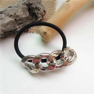 Cold wind metal chain hairpin Silver - Shop at LoveMi