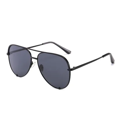 Personalized avant garde aviator glasses Black Black Grey - Shop at LoveMi