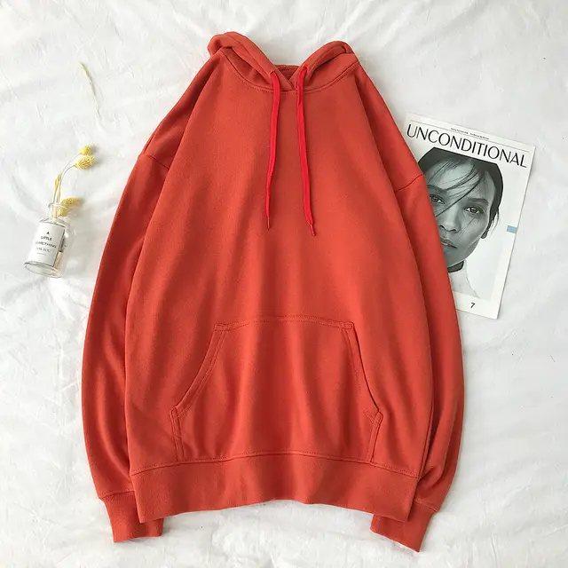 Couple's solid color sweater men's autumn tide brand flow Brick Red - Shop at LoveMi