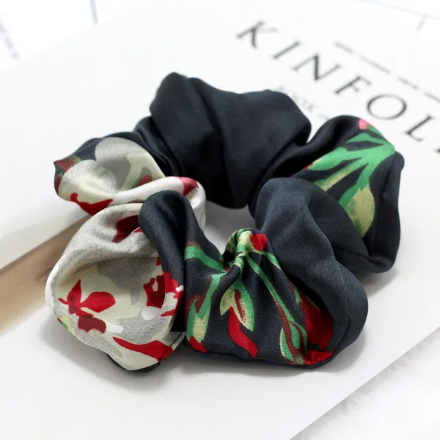 Printed collar ring rope Black - Shop at LoveMi