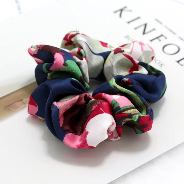 Printed collar ring rope Navy Blue - Shop at LoveMi