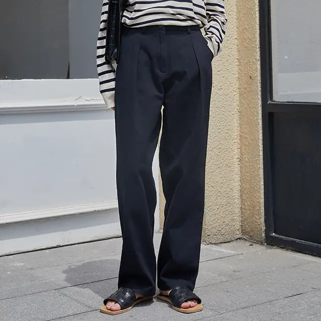 Casual wide leg pants Black - Shop at LoveMi