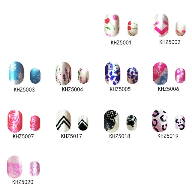 Pearl gloss nail polish film nail sticker Khz5002 - Shop at LoveMi