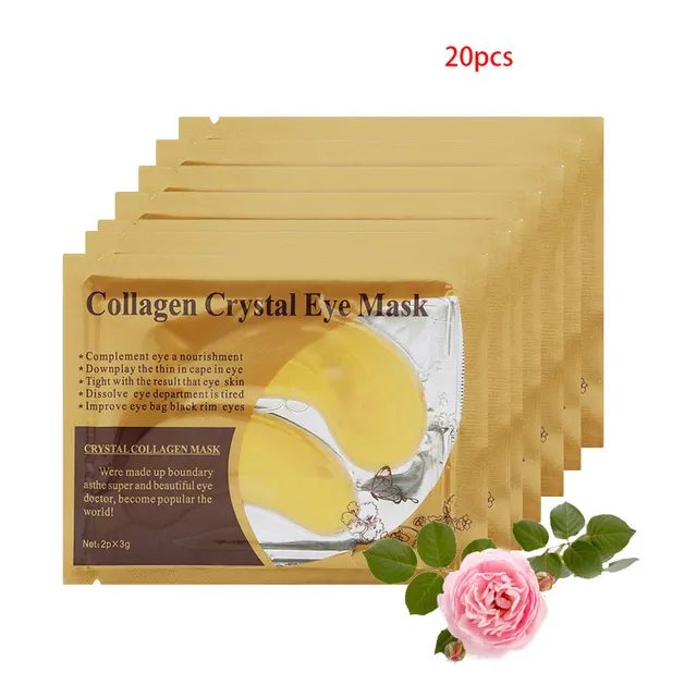 Crystal collagen crystal eye mask Golden - Shop at LoveMi