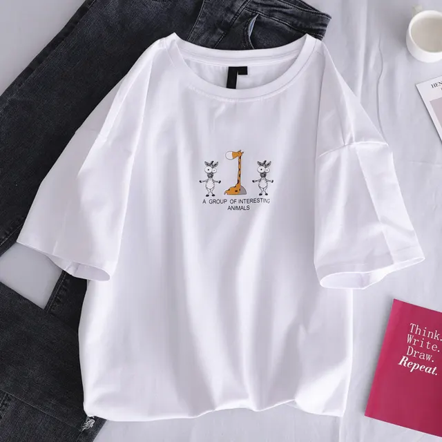Loose and versatile student T shirt 1008 2 - Shop at LoveMi