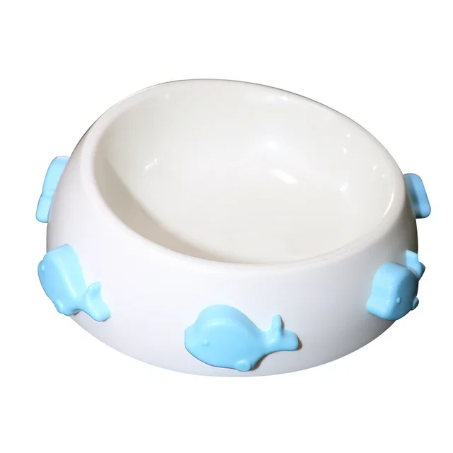 Color accessories anti skid dog bowl White Dolphin - Shop at LoveMi