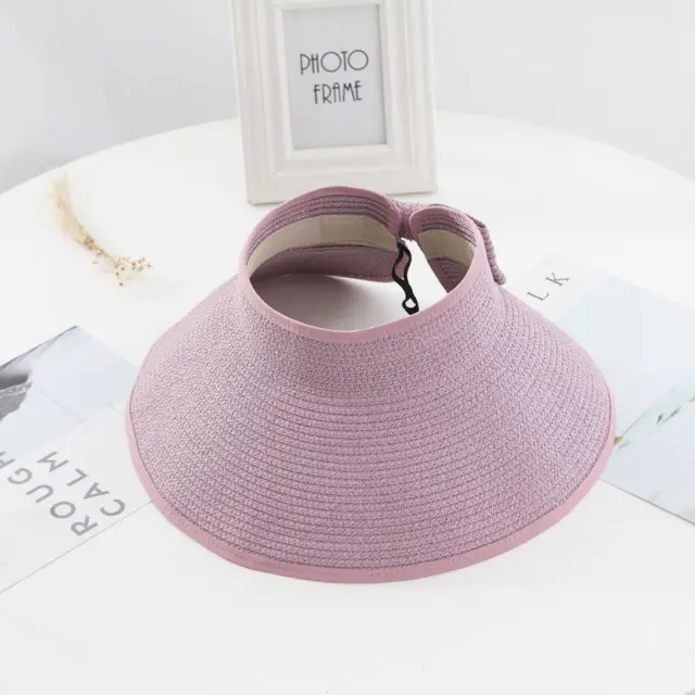 Summer foldable empty top hat Leather Pink - Shop at LoveMi