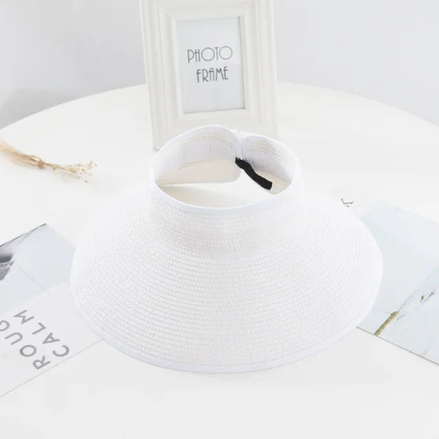 Summer foldable empty top hat White - Shop at LoveMi