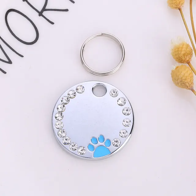 Customizable dog tags Blue - Shop at LoveMi