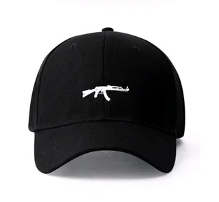Uzi Gun Baseball Cap - Black