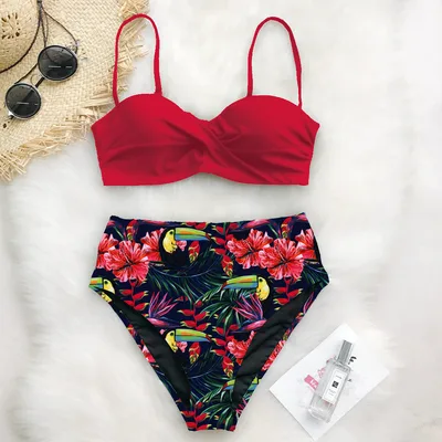Printed bikini swimsuit D L - Shop at LoveMi