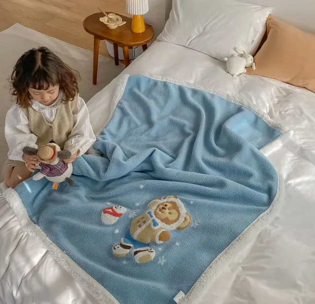 Children's Double Sided Lamb Velvet Blanket Blanket Cover Blanket Quilt 13Style - Shop at LoveMi