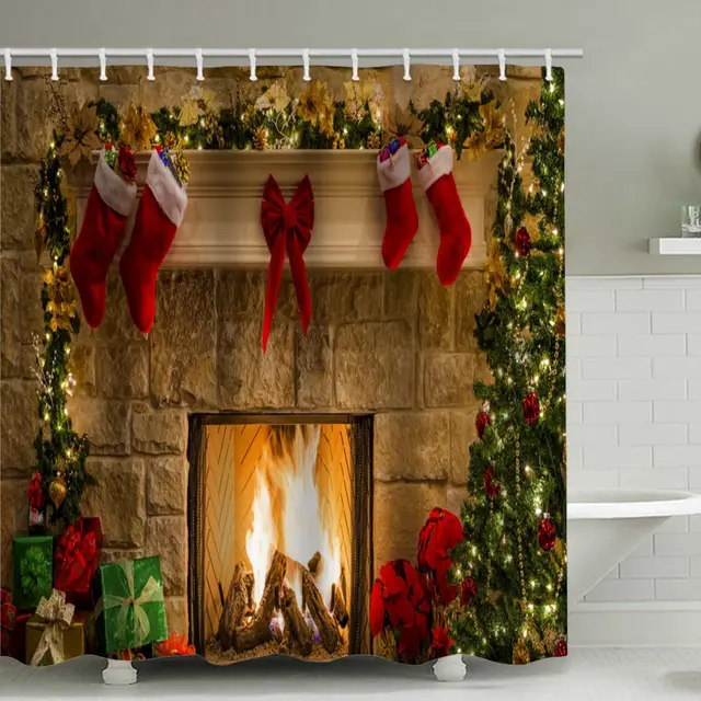 Christmas shower curtain 1Christmas - Shop at LoveMi