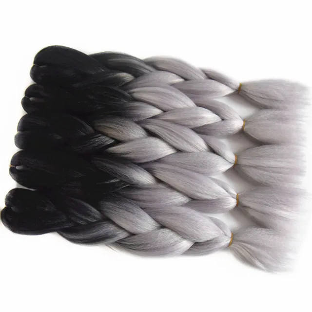 Colorful Bradient African Dirty Braid 1 7Grey - Shop at LoveMi